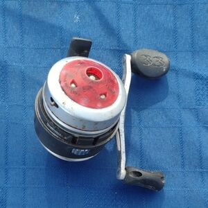 Zebco 33 Spincast Reel - Red and Black